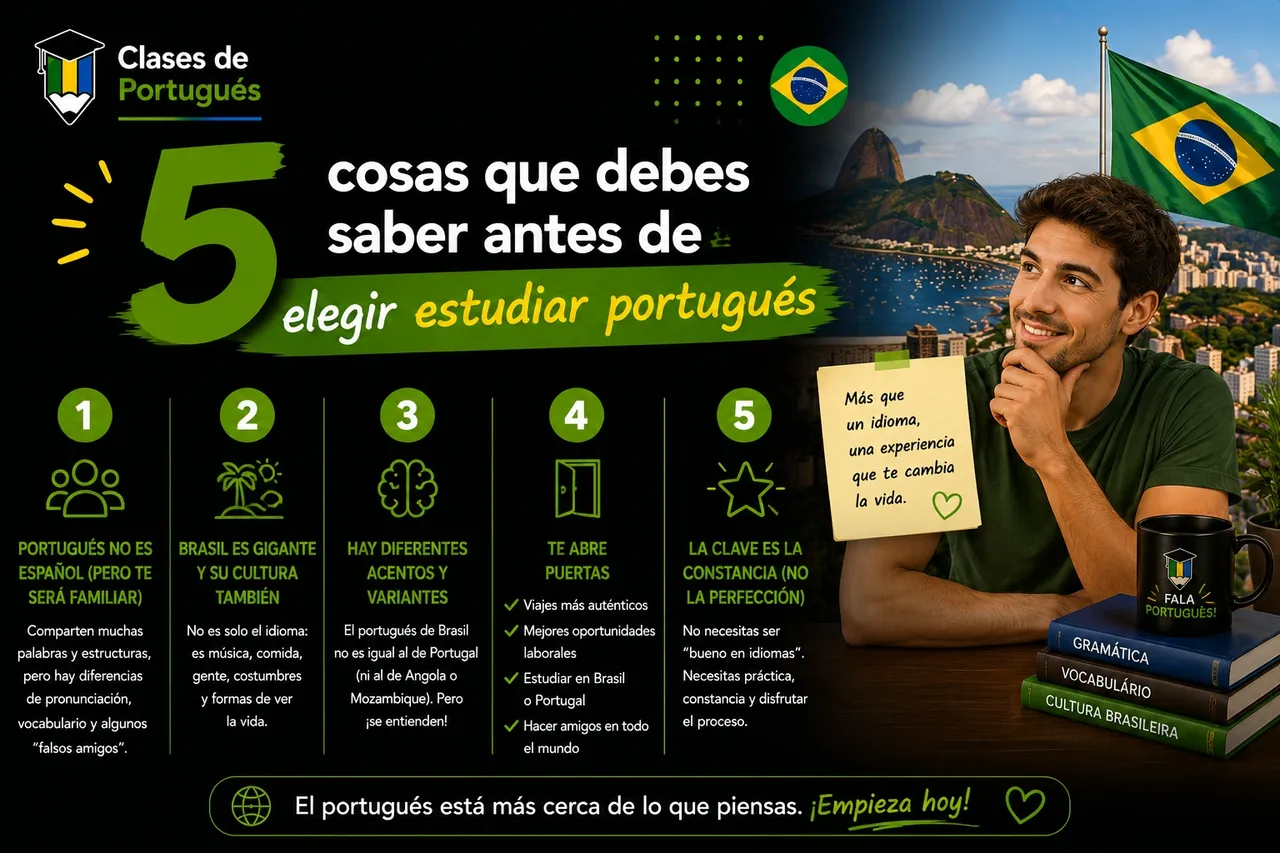 ¿Qué debes saber antes de elegir estudiar portugués?