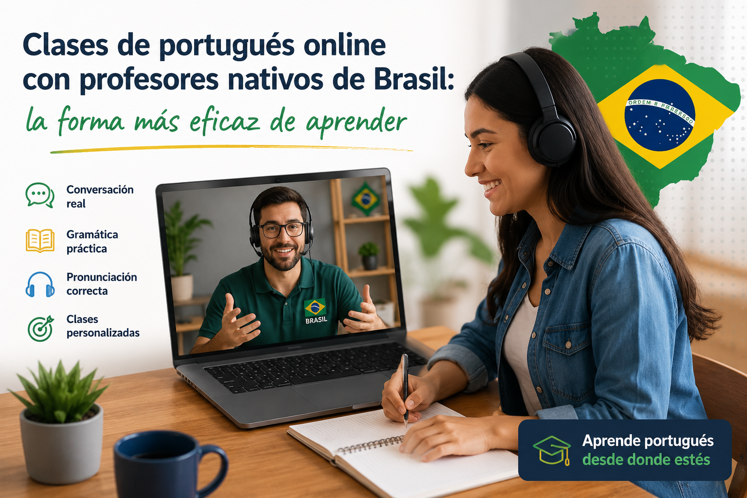 Clases de portugués online con profesores nativos de Brasil: la forma más eficaz de aprender
