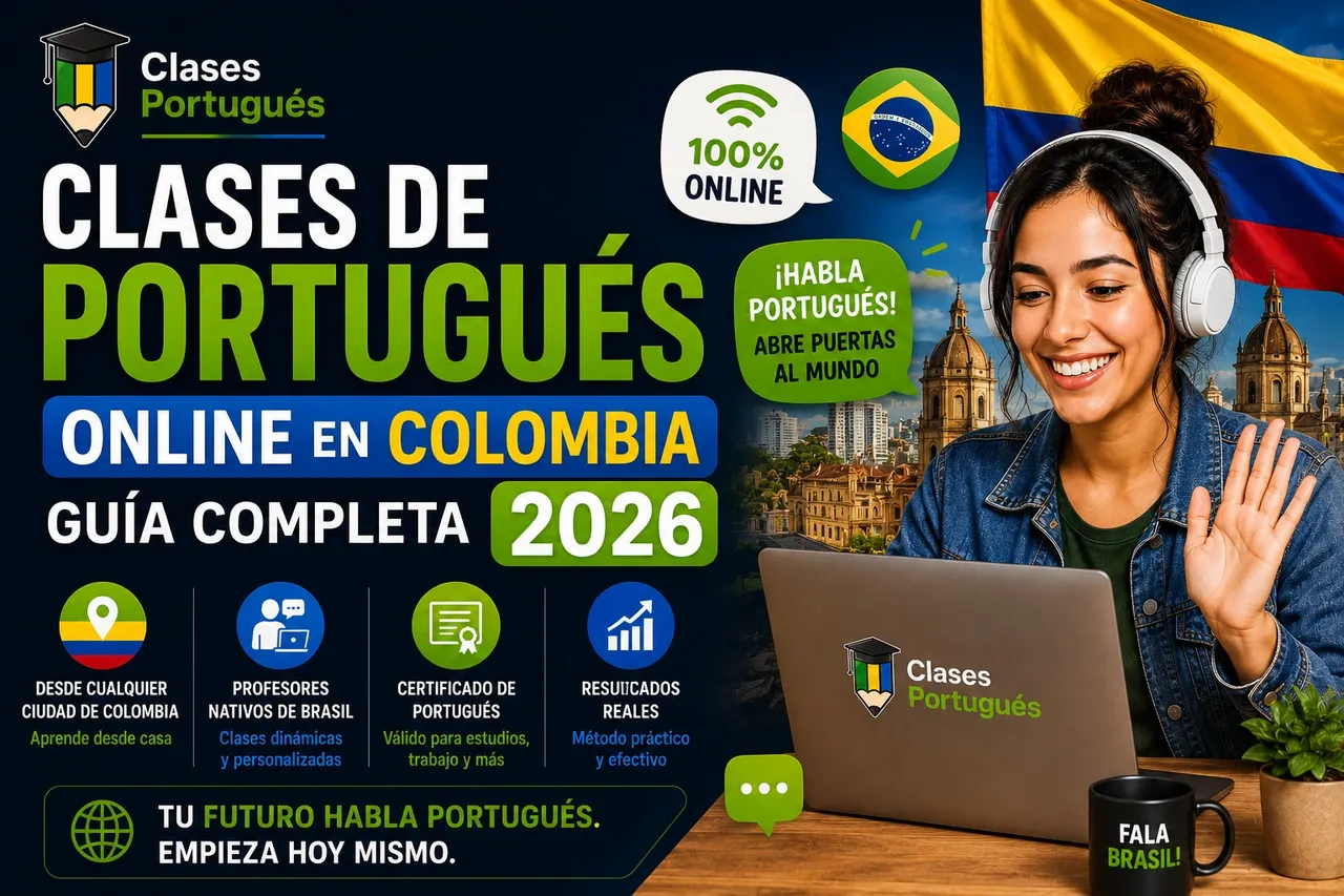 ¿Dónde tomar clases de portugués online en Colombia?