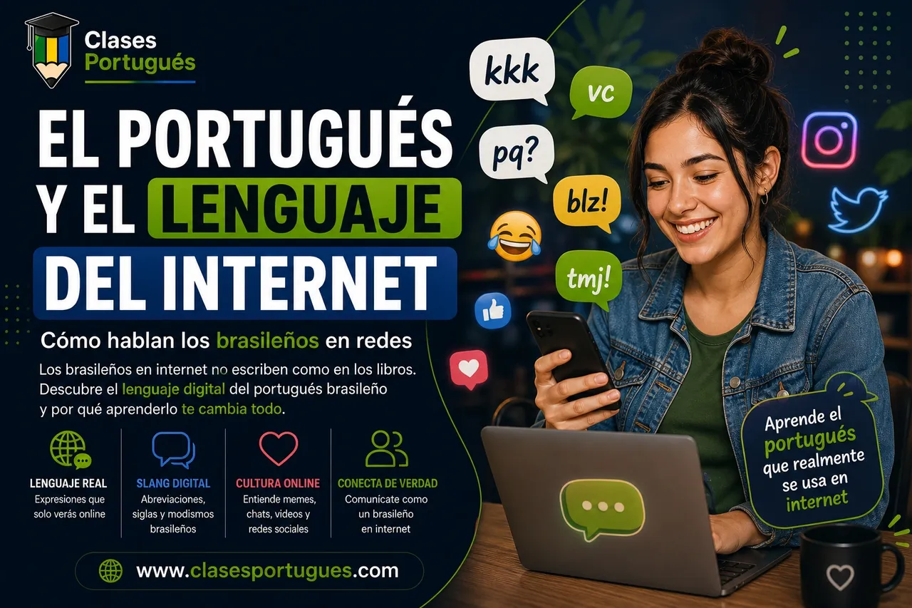 ¿Cómo es el portugués que se habla en internet?