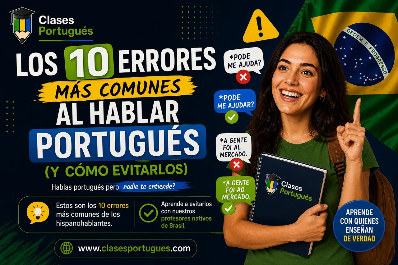 ¿Cuáles son los 10 errores más comunes al hablar portugués?