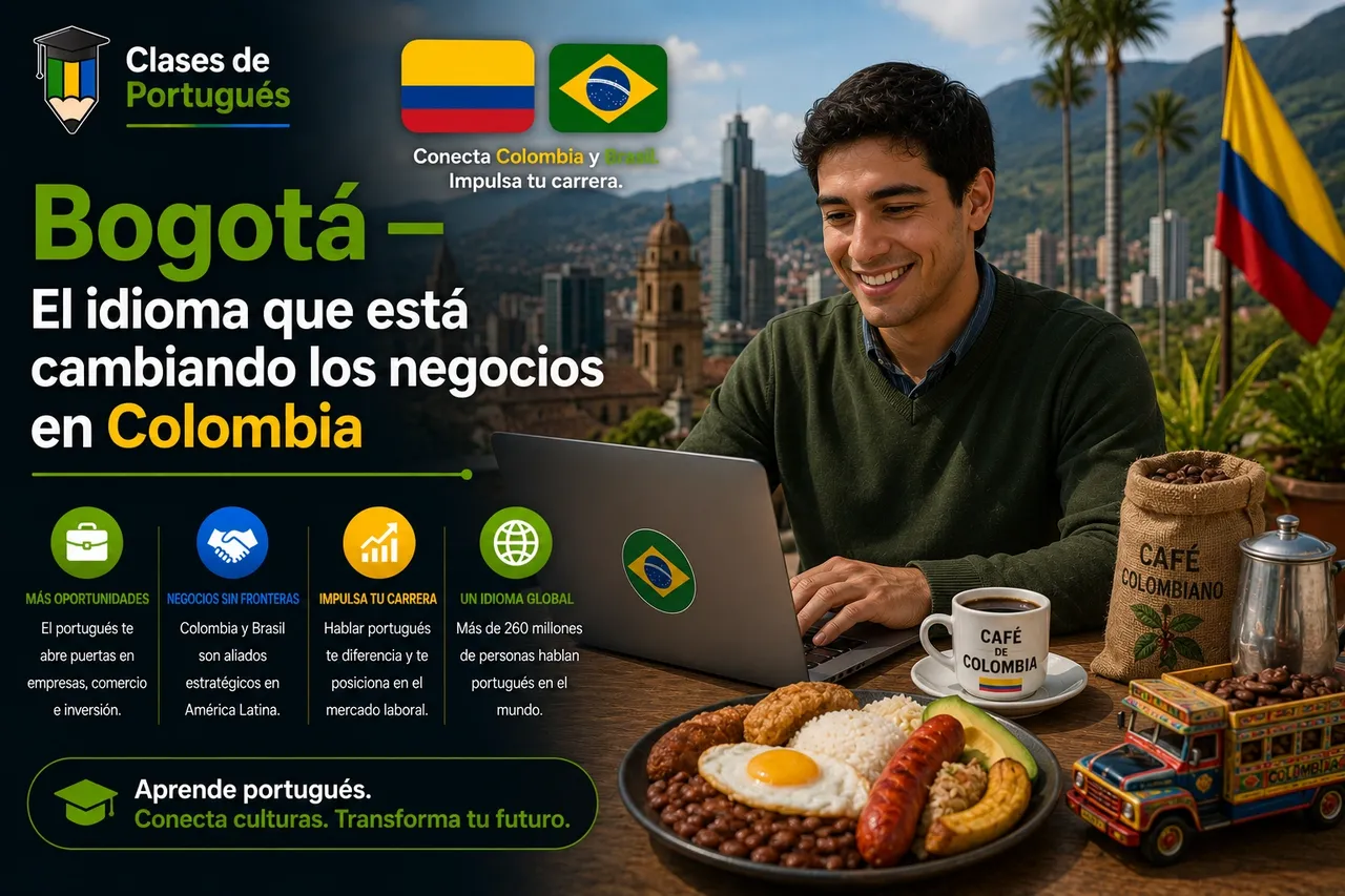 ¿Por qué el portugués está cambiando los negocios en Bogotá?